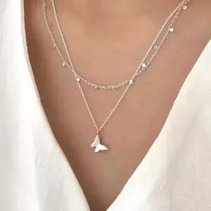 [폭스타일] [Silver925] Dot line necklace
