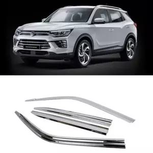 뷰티풀 코란도 크롬썬바이져 햇빛가리개 빗물차단