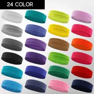 남여공용 24컬러 머리밴드 운동 헤어밴드 땀흡수 헤어띠