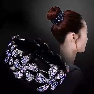 큐빅꽃송이집게핀 똥머리집게핀 올림머리집게핀