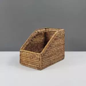 [반려] 미얀마 라탄 오픈 바스켓 소GC401