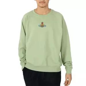 [비비안웨스트우드] ORB 로고 자수 라그란 스웨트셔츠 135800649