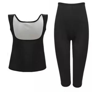 여성 땀복세트 상하의 민소매 7부 바지 운동복 wTW5+4zLv