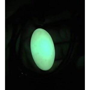 야명주 목걸이 천연원석 천연야명주 체코 유리 펜던트와 은볼 핸드피아 남녀공용