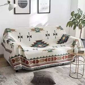 노르딕 소파커버 에스닉 쇼파덮개 블랭킷 180