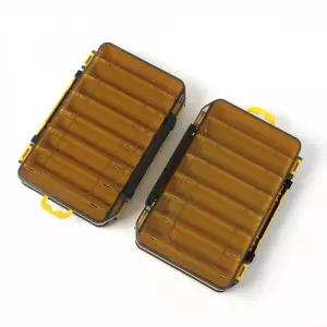 14칸 양면형 루어 태클박스 2p세트-옐로우