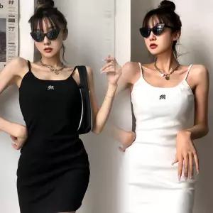 버니힙 M 끈나시 원피스 / 미니원피스 슬리브리스 슬림핏