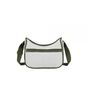 레스포색 LeSportsac Wavy Deboss 오프 화이트 클래식 호보 크로스바디 백 + 화장품 가방 스타일 7520/색상