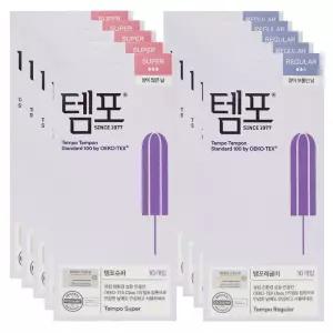 동아제약 체내형생리대 탐폰 슈퍼 레귤러 60P 80P 100P 템포