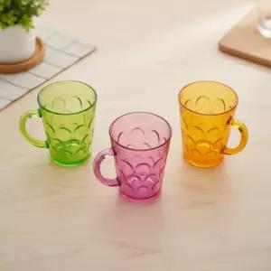 마키 물방울 손잡이컵 플라스틱컵 물컵 음료 주스 양치컵 색상랜덤 270ml (대 2개)