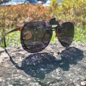 편광 가젤 미러 선글라스 사이즈 L 클립 교체용 안경착용자용 편광렌즈