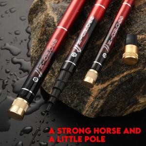 탄소 섬유 낚싯대 스트림 민물 4.5M/5.4M/6.3M/7.2M/8M/9M/10M 용 텔레스코픽 초경량 하드 폴