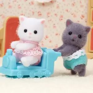 실바니안블라인드백 실바니안 패밀리 페르시안 고양이 인형 피규어 장난감