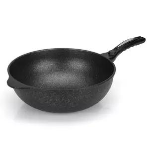 키친아트 쿠피아 양면마블코팅 IH 인덕션겸용 궁중팬 웍팬 34cm