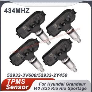 현대 ix35 I40 그랜저 HG 기아 스포티지 리오용 TPMS 타이어 압력 센서 52933-3V600 529332Y450 434MHZ
