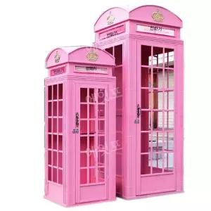 공중전화 박스 부스 인테리어 포토존 장식품 조형물 세트장 촬영장