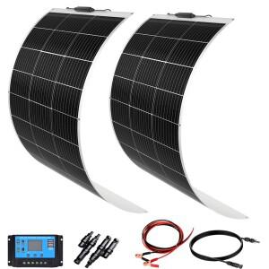 XINPUGUANG 태양광 판넬Flexible Solar Panel 태양열 충전기태양 패널 자동차 모노 플렉서블 전지판  200W