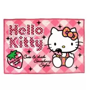 핑크색 체크 캐릭터 발매트 40x60cm 욕실매트주방매트 (KYR-WF7C738)