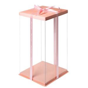 투명케이크 상자 대형사이즈 케이스 높은 12인치 사각 5세트 사이즈