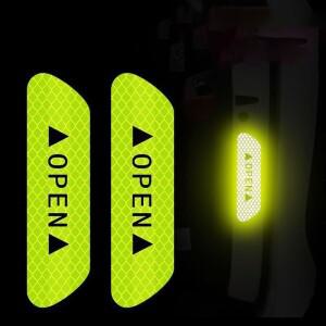 반사 자동차 액세서리 도어 스티커 안전 테이프 Toyota Rav4 2022 Renault Scenic 2 Carnival Ka4 용 내부