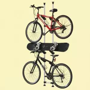 자전거 2단 행거 38mm 고강도 파이프 실내 거치대 보관대 정리대 주차대 국산