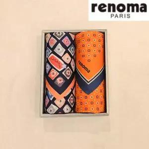 RFA78_레노마 남녀2매 나염 손수건 세트