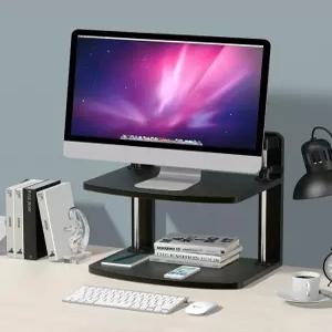 컴퓨터 모니터 받침대 리프트 높이조절 사무실 데스크탑 선반