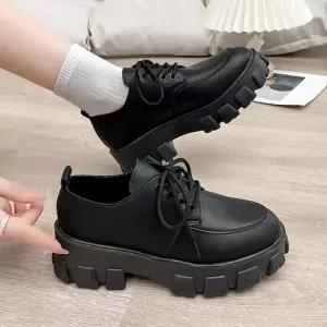 여성 높은 통굽 키높이 2컬러 패션 로퍼 정장구두