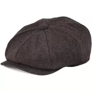 11428016 남자 헌팅캡 뉴스보이캡 베레모 팔각모 ODOKAY 헌팅 모자 남성용 큰 사이즈 빈티지 헤링본 울 블