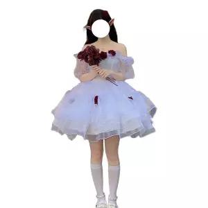 공주 코스프레 드레스 신데렐라 롱