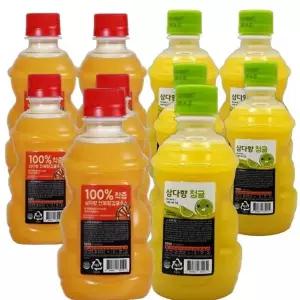 빙그레 제주 삼다향 100% 착즙 감귤주스 320ml 혼합10입 천혜향5입+청귤5입