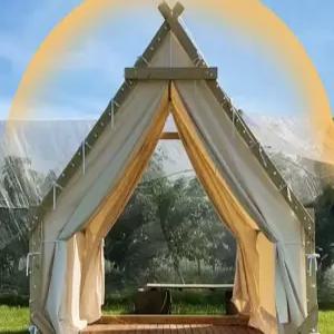쉘터 테라스 텐트 인디언 글램핑장 휴양지 최신형 옥상 방풍 삼각 장박 감성