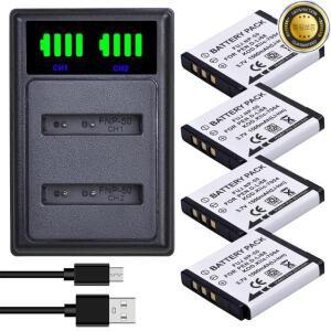 후지필름 펜탁스 D-Li68 NP-50 배터리 충전기 코닥 K7004 Sionyx Aurora SX-50 1500mAh