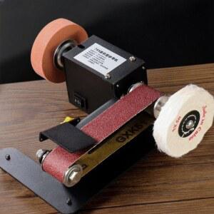 벨트 샌딩기 회전 사포 샌딩 샌더 숫돌 탁상 연삭기 소형
