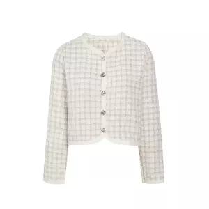 [JJ지고트](하남점)체크 트위드 홑겹 자켓 GP4N1CD481