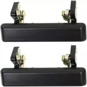 릴픽쉬즈 카 도어 핸들 외부 전면 왼쪽 오른쪽 2pcs 스즈키 키 홀 없는 검은색 텍스처 SJ410 19821985