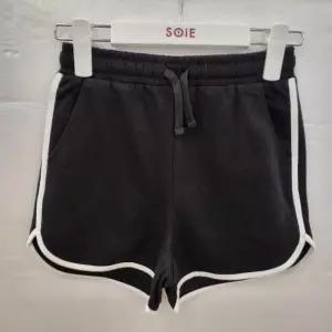 소이 HC22 3부 쿠션지 돌핀 바지 여아 여름용 블랙 돌핀 허리끈 3부 바지 26M0253