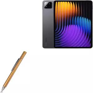 Xiaomi Pad 7 Pro와 호환되는 BoxWave 스타일러스 펜 FineTouch 정전식 초정밀 샴페인 골드