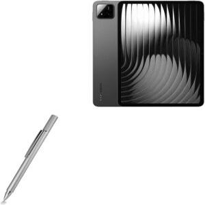 Xiaomi Pad 7 Pro와 호환되는 BoxWave 스타일러스 펜 FineTouch 정전식 초정밀 메탈릭 실버