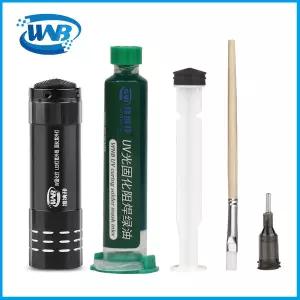 호환  WNB 10ml 녹색 UV 솔더 마스크 오일 감광성 잉크 부식성 아크 납땜 페인트 방지 BGA PCB 보드 수리를