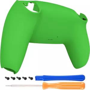 익스트림레이트 그린 소프트 터치 그립 커스텀 백 플레이트 하단 쉘 PS5 컨트롤러와 호환되는 교체용 커버