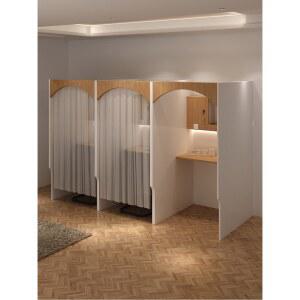 위플 실1인실 책상 향상 A형 1인 예서책상 스터디카페 테이블 화이트 파티션