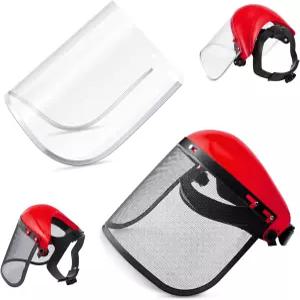 투명 교체용 가드 마스크클래식 스타일 빨간색 2개로 경량 보호 마스크를 갈아서 자르는 Amylove 세이프티