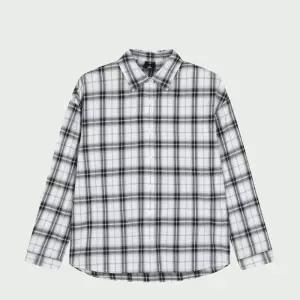 행텐틴즈 동백01 여아 헴라인 체크 셔츠_아이보리  14570-120-403-09-025