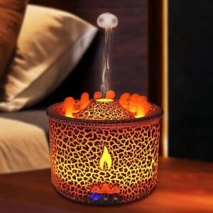 오일 , 가정용 볼케이노 아로마테라피 타이머가 있는 300ml 향 객실용 자동 차단