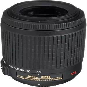 니콘 55200mm f/45.6G ED IF AFS DX VR 진동 감소 줌 렌즈 벌크 포장 화이트 박스 새 제품
