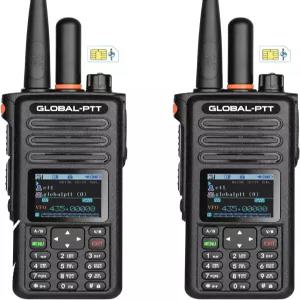 글로벌ptt G8plus PoC 라디오 + UHF 아날로그 무전기 양방향 중계기 무제한 전국 통신 불릿 인 1년 데이터