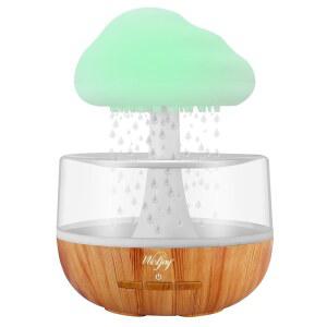 가정 및 사무실용 아로마테라피 , 웰조이 레인 클라우드 오일 멀티룸 사용, 버섯 디자인