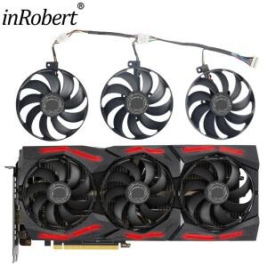 ASUS ROG Strix GTX 1660 Ti RX 5600XT 그래픽 비디오 카드용 쿨러 선풍기 교체 RTX5700XT 88MM T129215SU