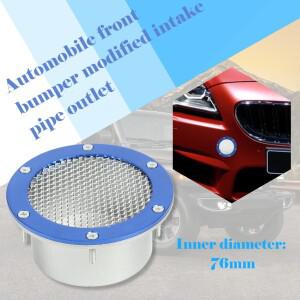 76mm ID 범용 자동차 에어 덕트 그릴 레이싱 범퍼 벤트 인렛 (냉기 흡입용)